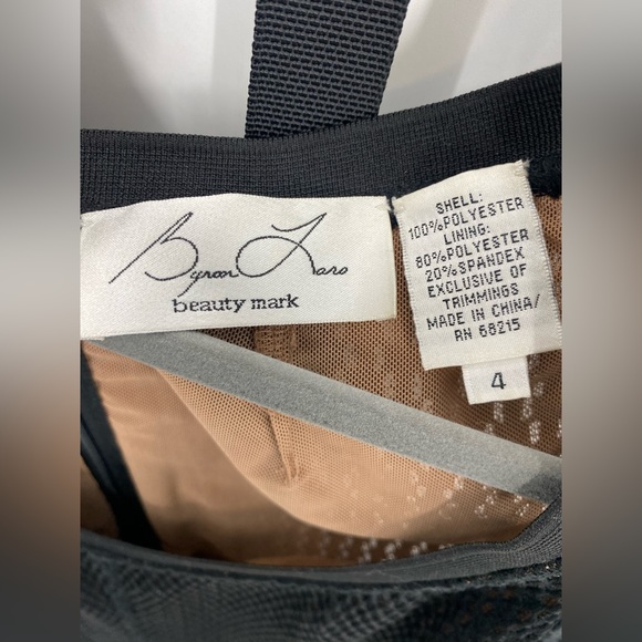 Byron Lars Beauty Mark Mesh Structured Dress Sz 4 - Picture 4 of 5